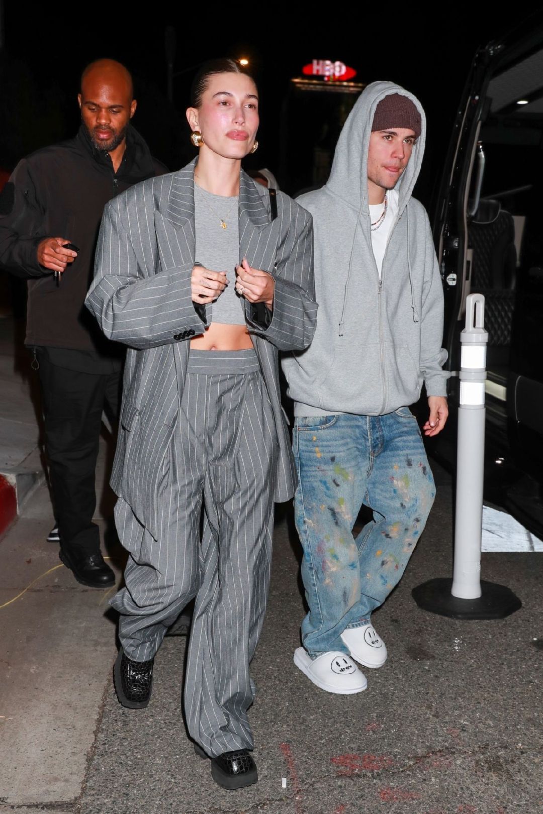 Hailey and Justin Bieber Arrives at the Birds Club in Los Angeles - itotii